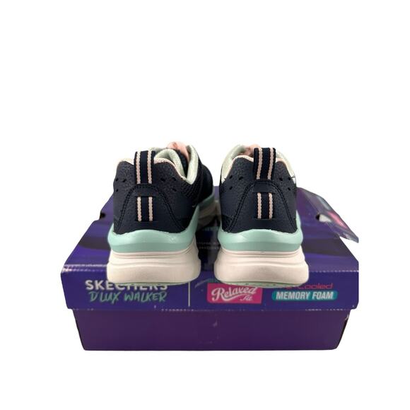 Skechers D'Lux Walker Infinite Motion / Women / Black/PINK / BLUE Sz 8.5 Trainer - Picture 7 of 11